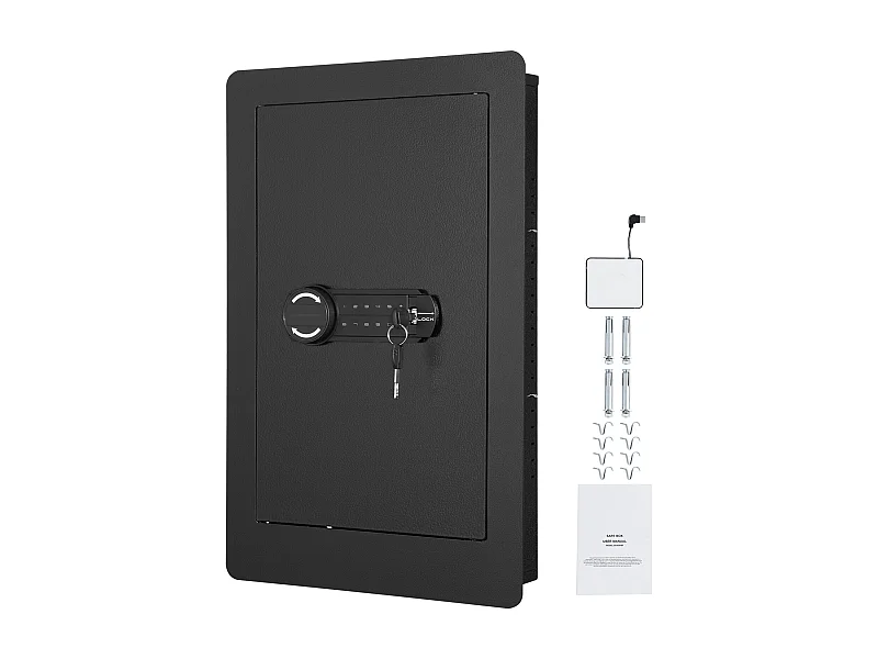 Hoher Wandsafe SucceBuy 65cm mit 3 Versteckten Ebenen, mit Tastenfeld, Regalen und Schlüsselhaltern