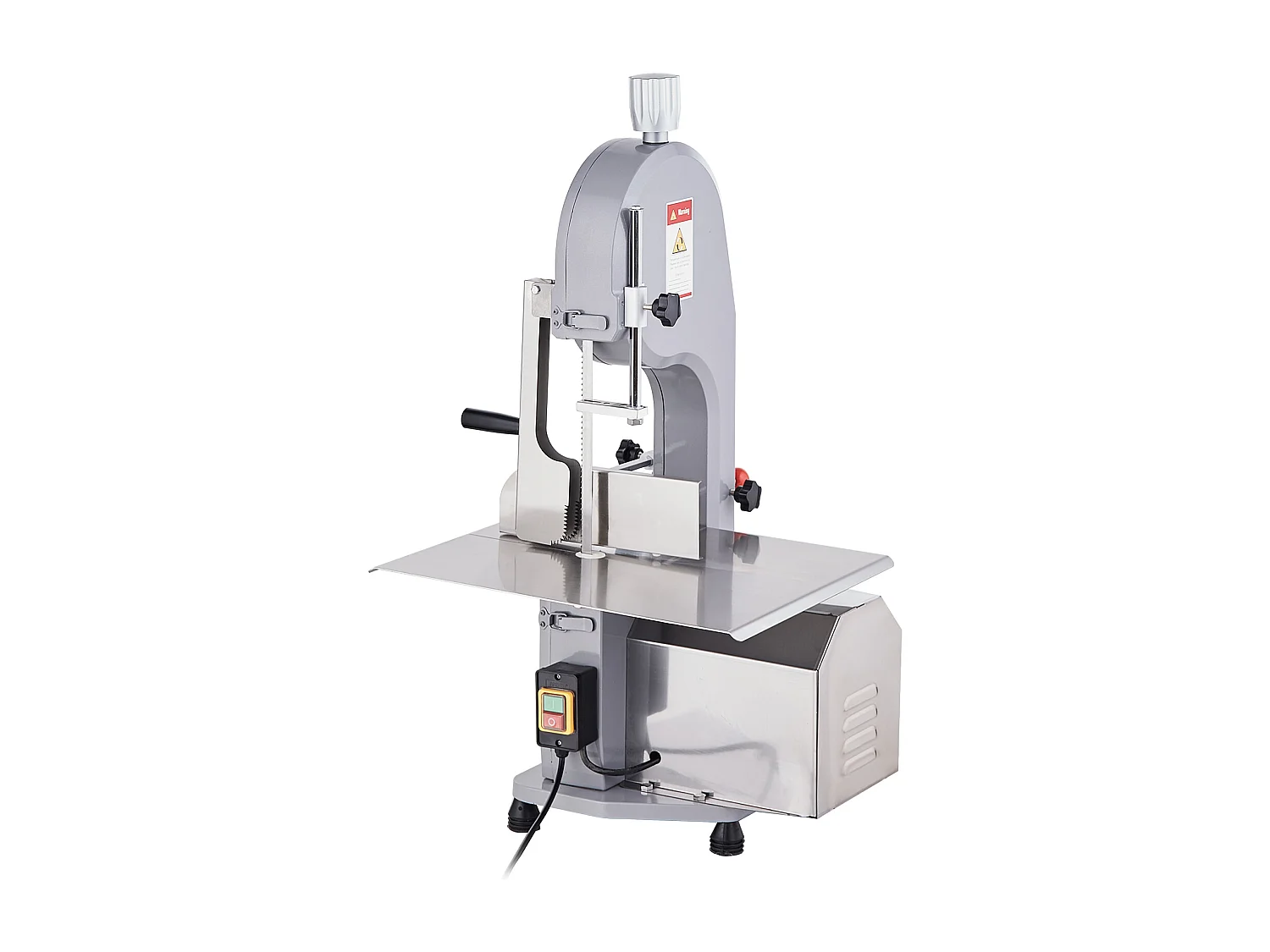 Scie à Ruban Électrique Commerciale pour Viande SucceBuy 1100 W, Machine à Scier les Os en Acier Inoxydable