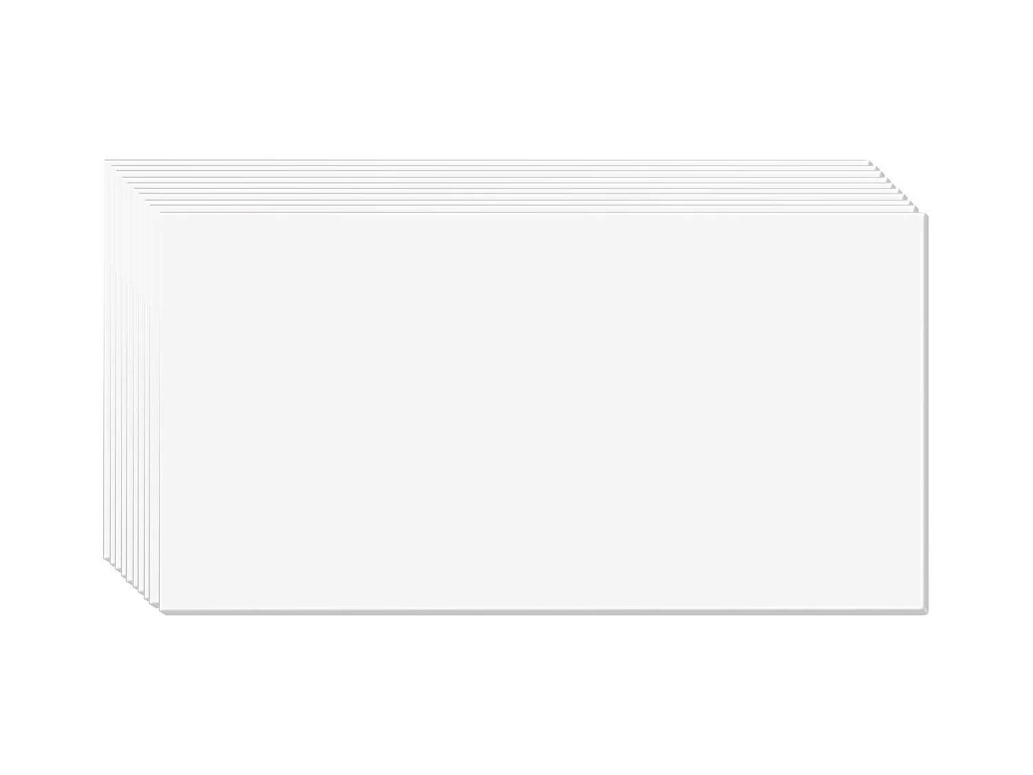 Carreaux Autocollants PVC SucceBuy Dalles de Plafond, Lot de 10, 60.96CM x 121.92CM, Mousse PVC, Coupe-Feu, Blanc