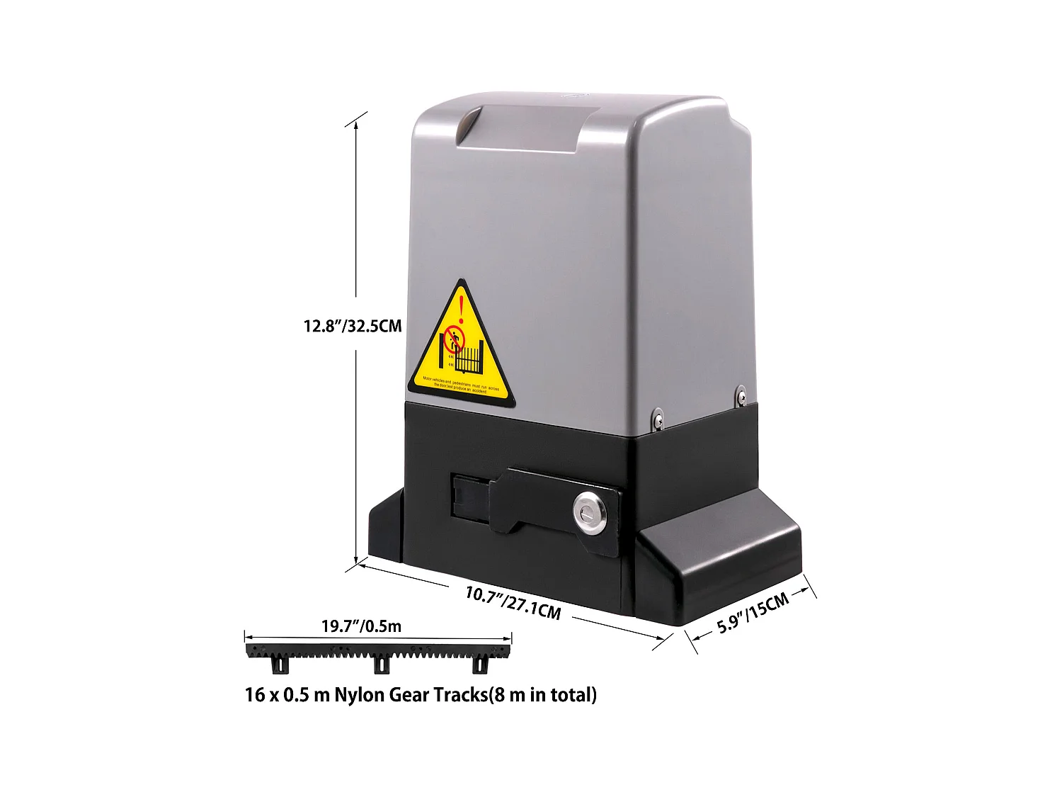 Ouvre-Portail Coulissant Automatique Succebuy, 1800 Kg, 4 Télécommandes Et Contrôle par Application, pour Allée Roulante