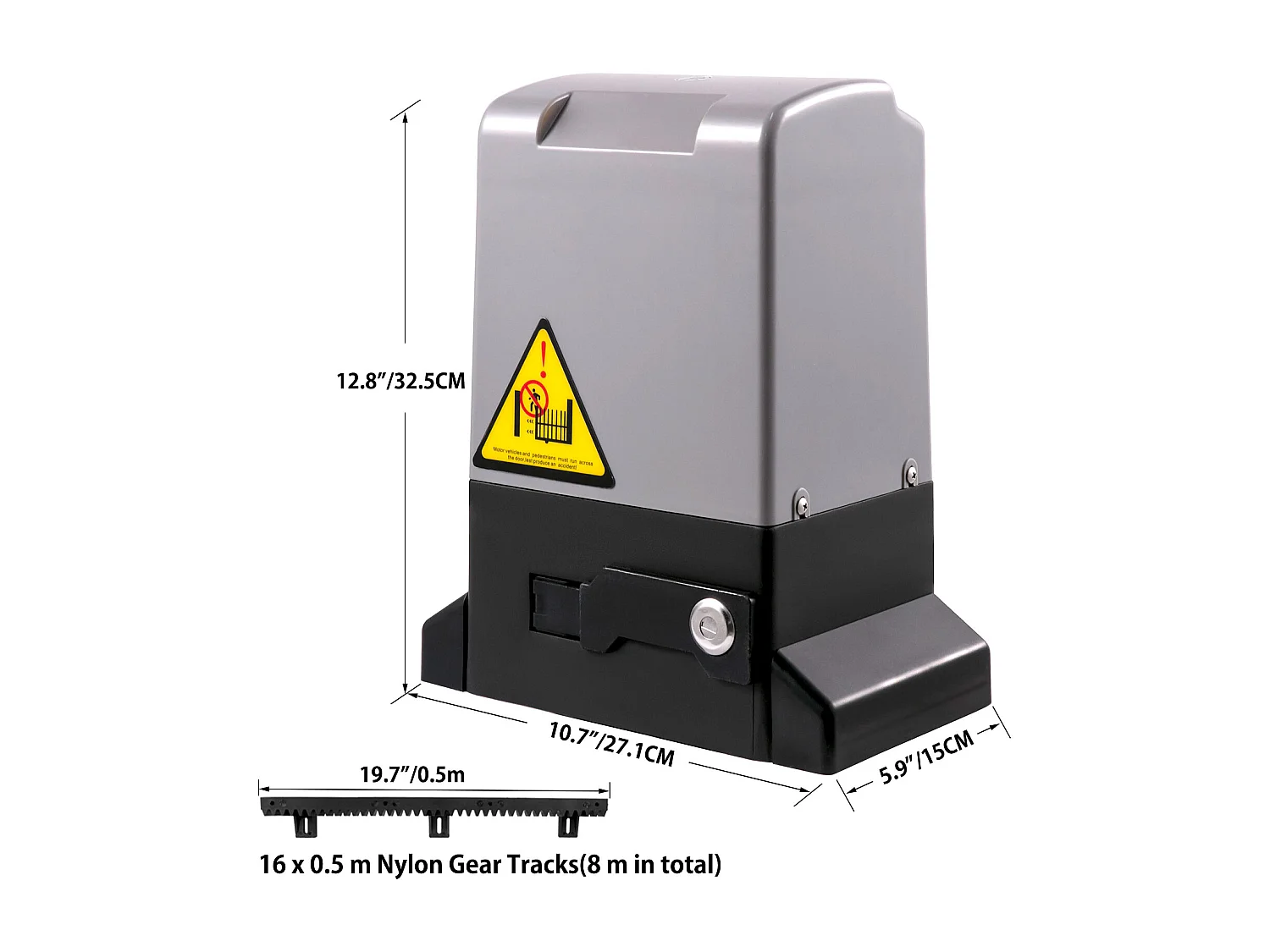 Ouvre-Portail Coulissant Automatique Succebuy, 1800 Kg, 4 Télécommandes Et Contrôle par Application, pour Allée Roulante