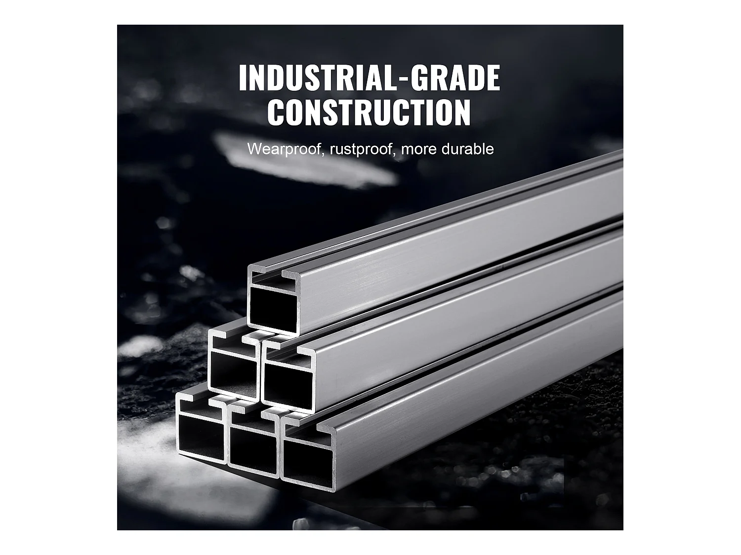Guide - Chaîne SucceBuy de 35.56 - 91.44 cm pour Scie à Chaîne, Système de Rail en Aluminium de 274.32 cm