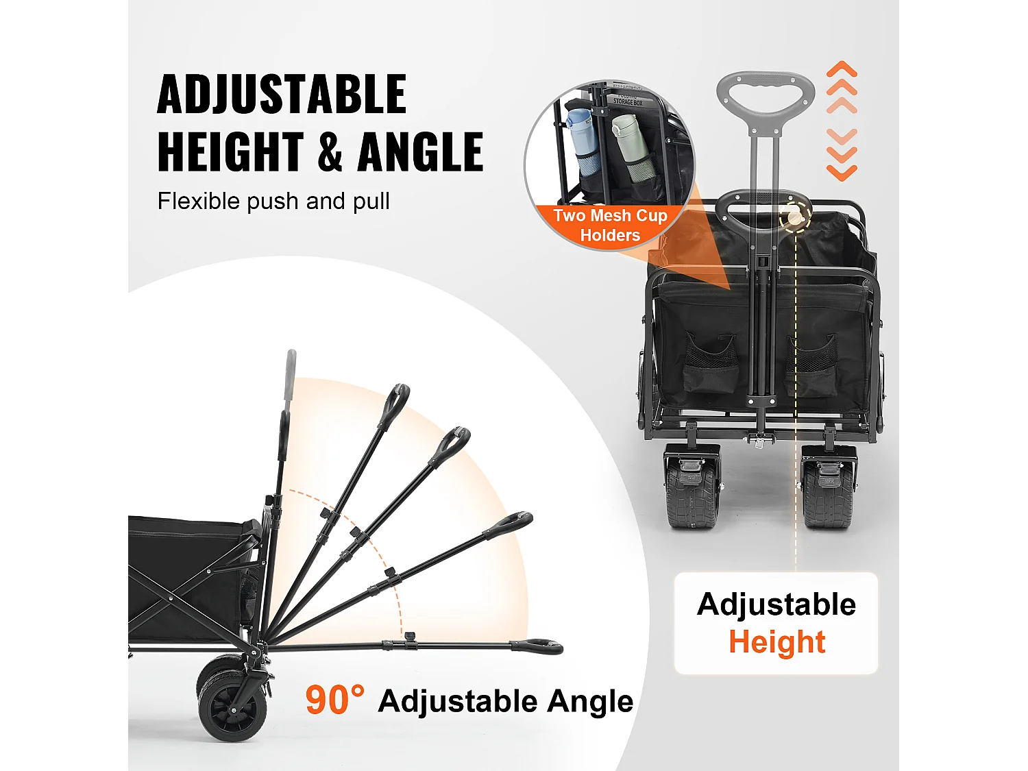 Chariot Pliable et Pliable Robuste SucceBuy - 3 pi3, Capacité de 350 lb