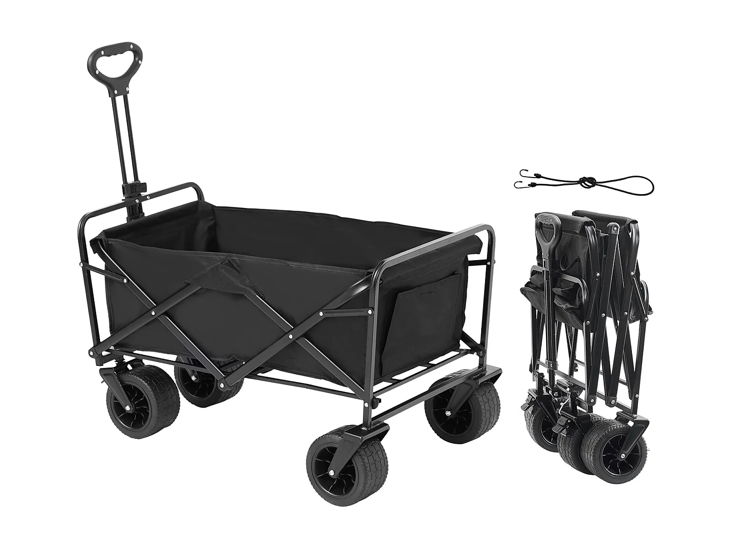 Wózek Składany i Rozkładany o Dużej Wytrzymałości SucceBuy - 3 cu. ft., 350 funtów. Pojemność