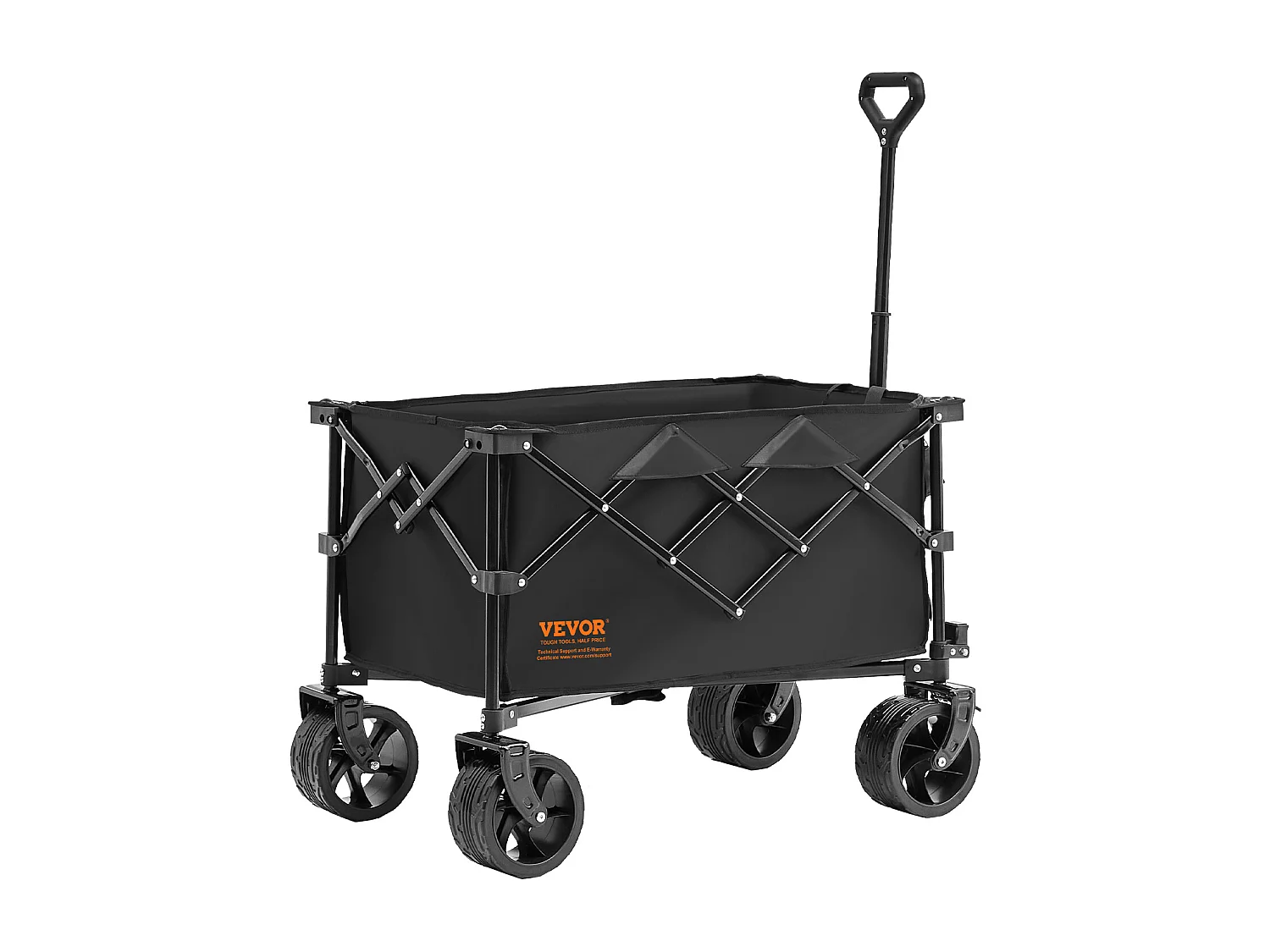 Chariot Pliable SucceBuy, Chariot de Plage Robuste de 220 L, Capacité de 330 lb