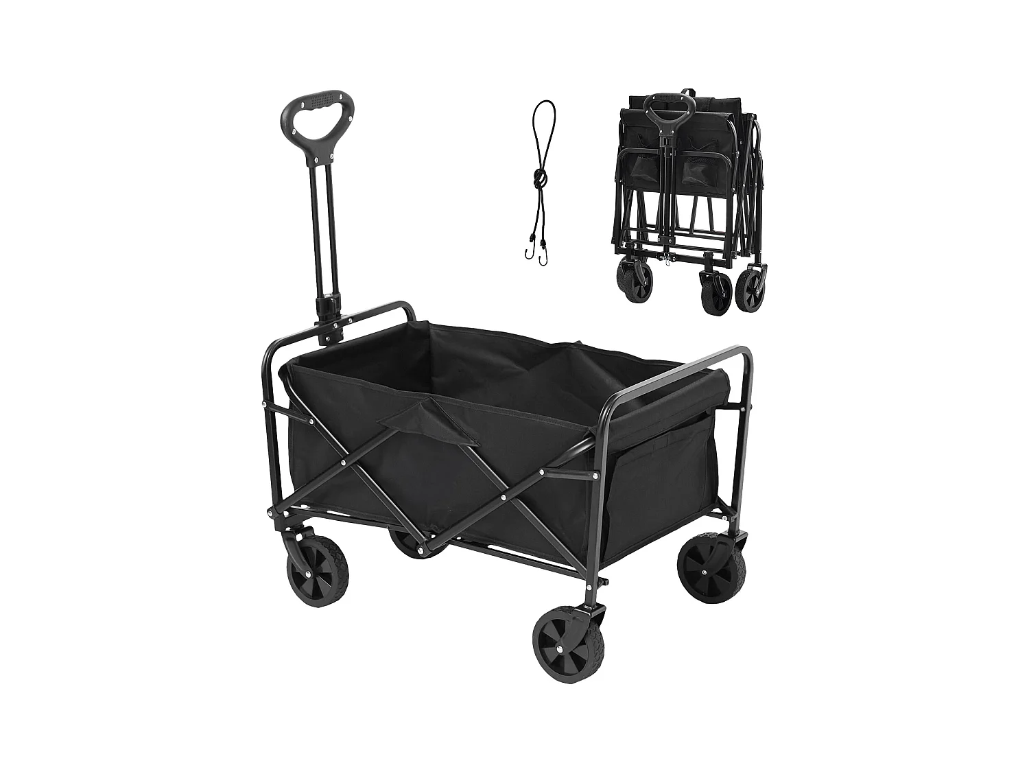 Chariot de Plage Pliable et Pliable SucceBuy, 2 pi3, Capacité de Charge de 220 lb