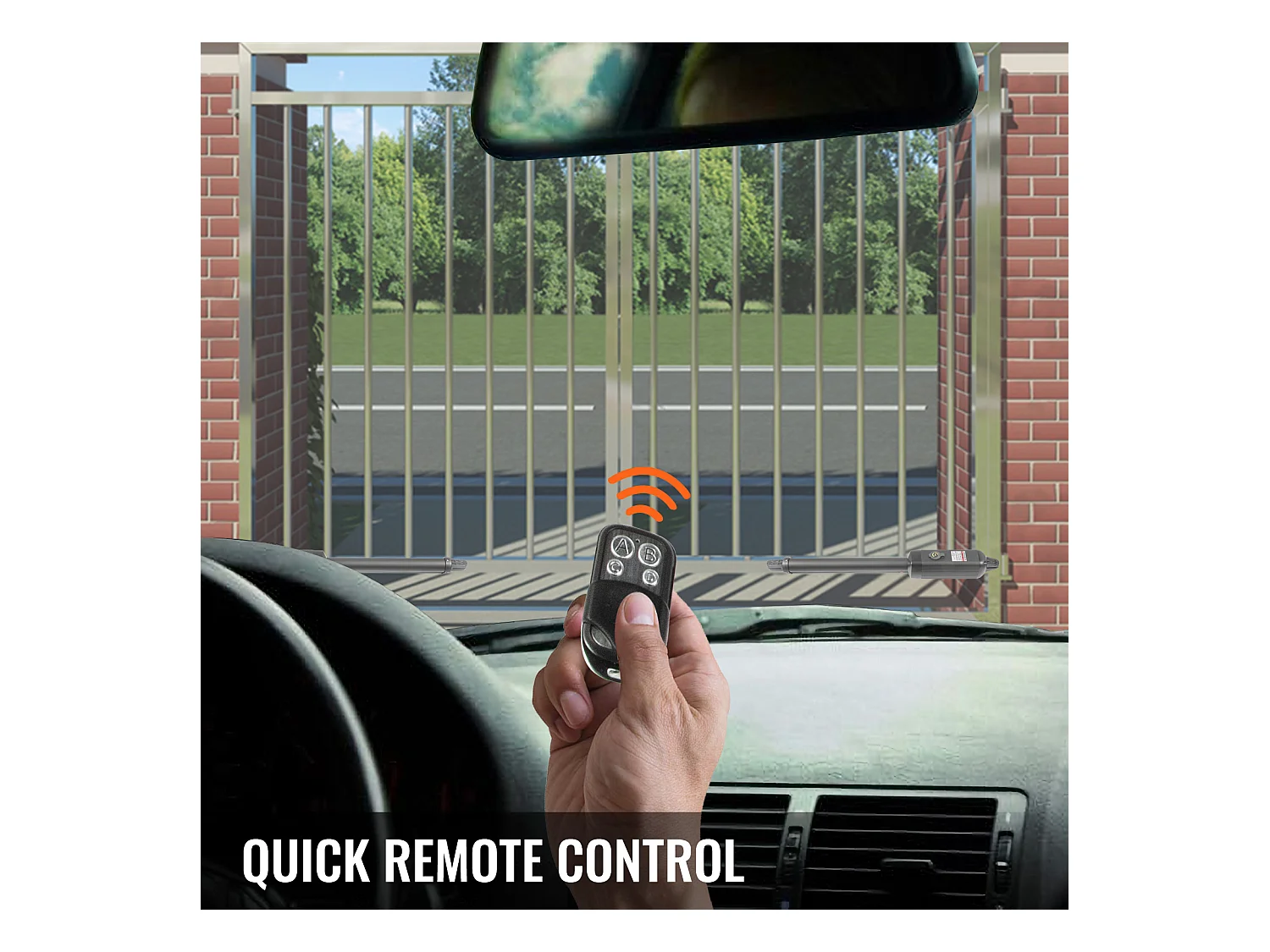 Ouvre-Porte à Double Battant SucceBuy, Ouvre-porte Automatique à Double Battant Robuste 300 Kg 2,7 m Longueur, pour Porte de Garage