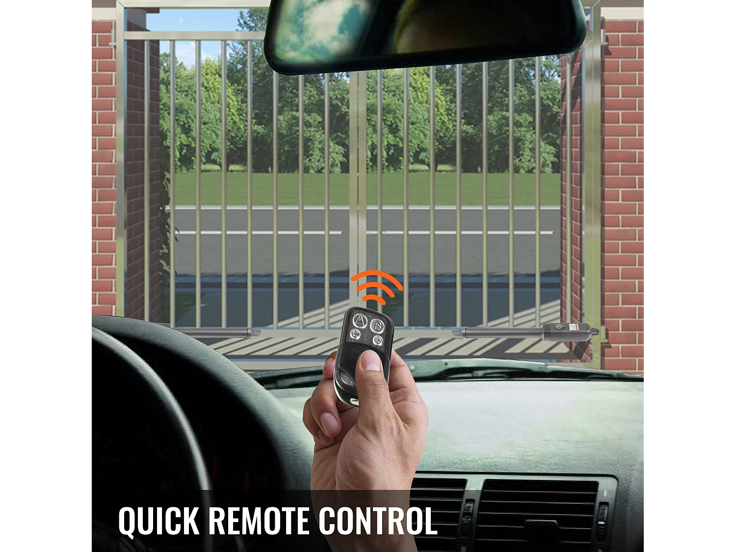 Ouvre-Porte à Double Battant SucceBuy, Ouvre-porte Automatique à Double Battant Robuste 300 Kg 2,7 m Longueur, pour Porte de Garage