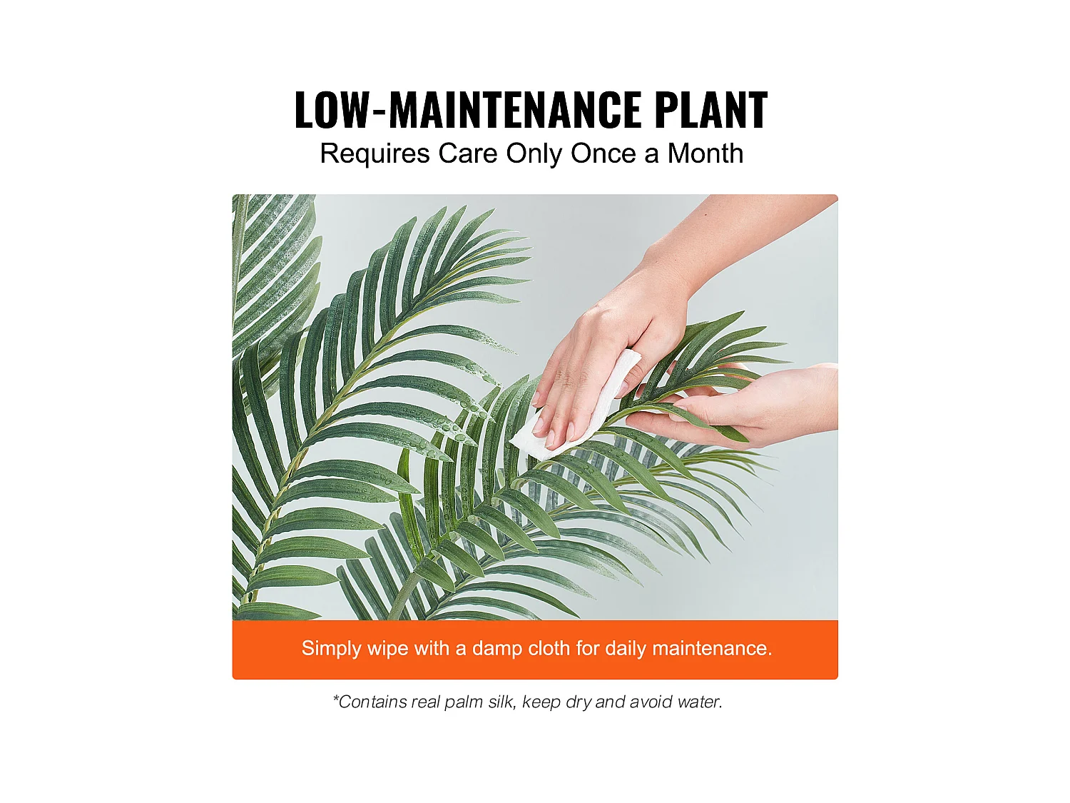 Palmier Areca Artificiel SucceBuy de 1.22m, Fausse Plante de Noix de Bétel Réaliste