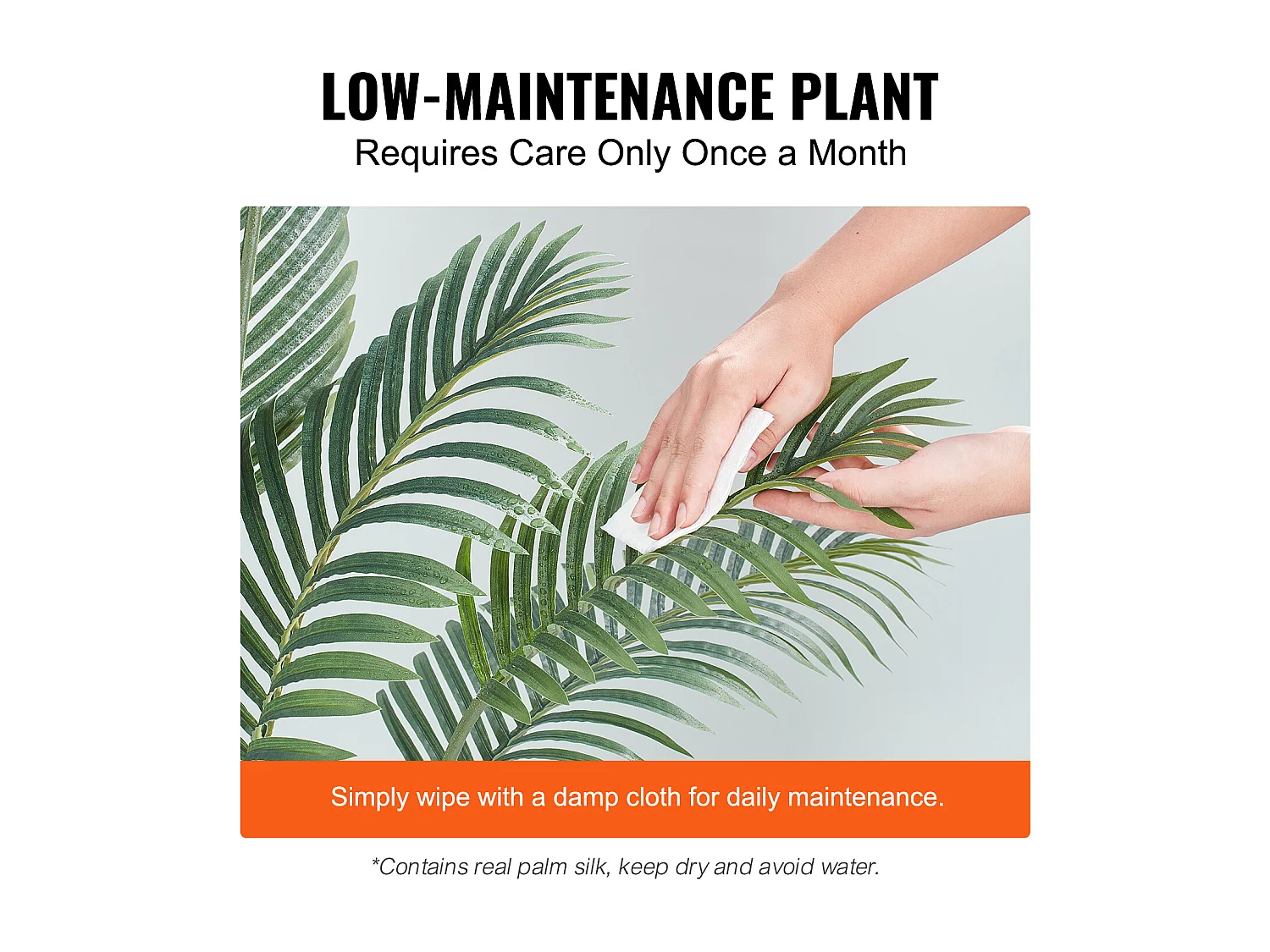 Palmier Areca Artificiel SucceBuy de 1.22m, Fausse Plante de Noix de Bétel Réaliste