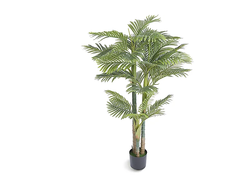 Künstliche Palme aus Goldrohr SucceBuy, 2 m, Grün, Naturgetreue Kunstpflanze, Dekoration