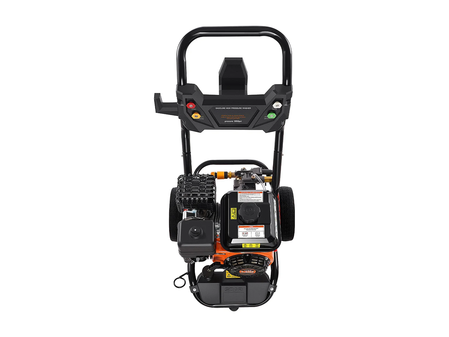 Nettoyeur Haute Pression à Essence SucceBuy, 3950 PSI 10 L/min 2,6 GPM 5 Buses, pour Voitures, Clôtures, Maisons, Vertical