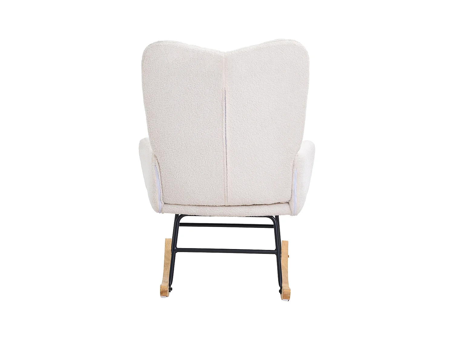 Chaise à Bascule pour Chambre d'Enfant, Capacité de 113kg, en Tissu Teddy, Chaise à Bascule, Fauteuil