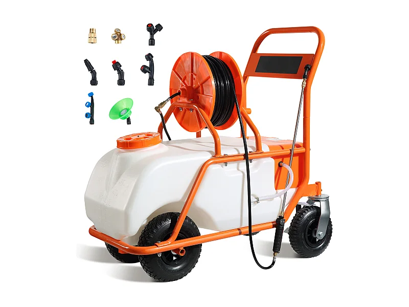 Drukvernevelaar SucceBuy voor de Rug, 60 L, Instelbare Druk 0 tot 90 PSI, Vernevelaar voor Tuin, Onkruidbestrijding, Verspuiting