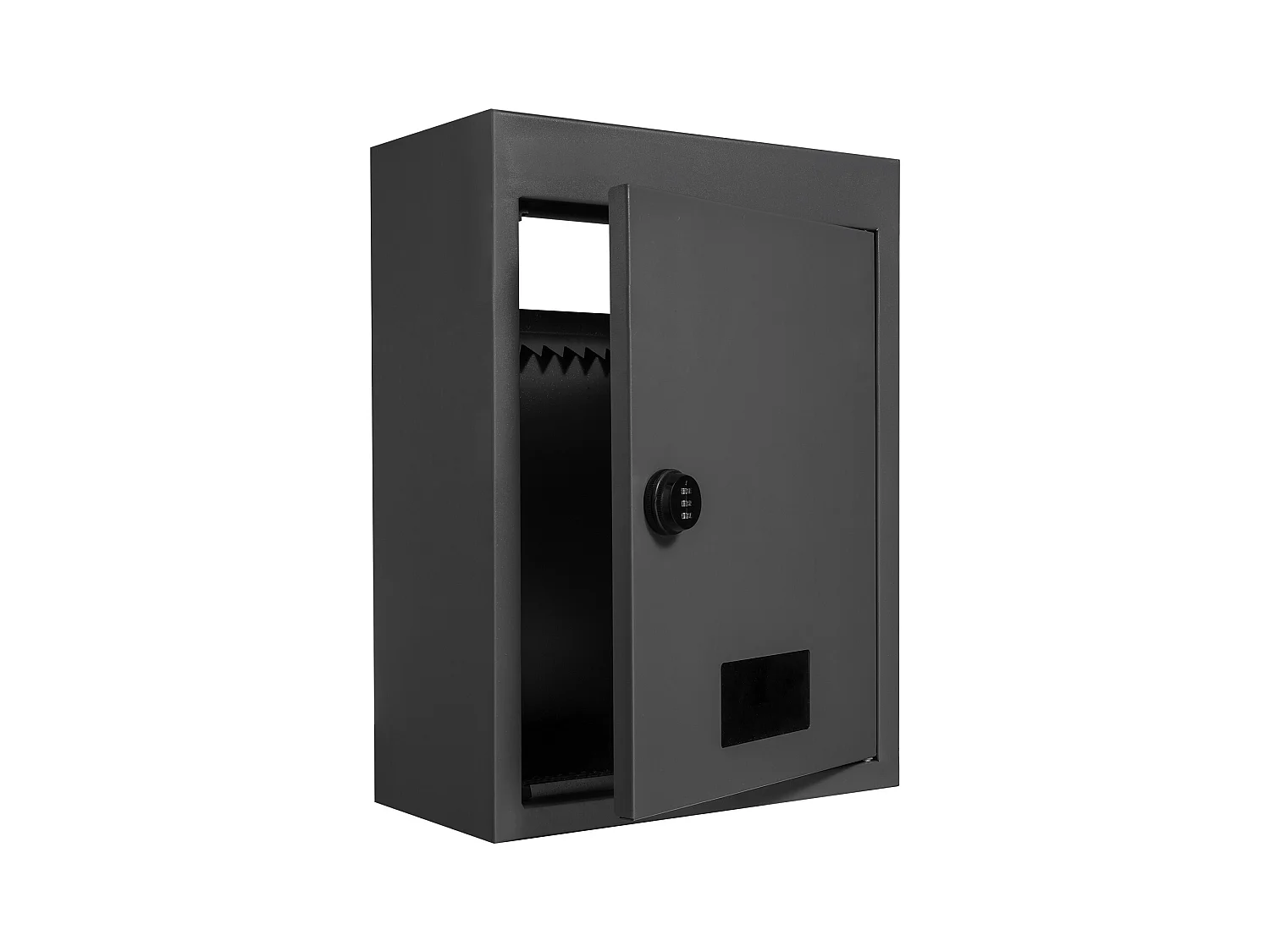 Boîte aux Lettres Murale SucceBuy, Boîte aux Lettres en Acier Robuste avec Serrure à Cod,  31.8 x 16 x 43cm,  Noire - Sécurisée et élégante