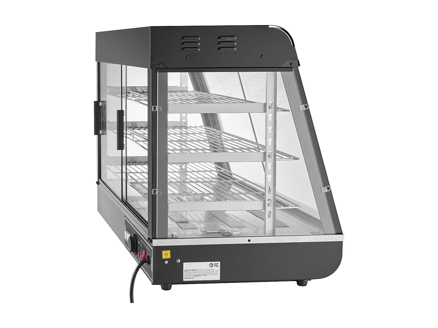 Chauffante SucceBuy Armoire à Pizza Commerciale à 3 Niveaux pour Réchauffeur de Nourriture avec Lumière