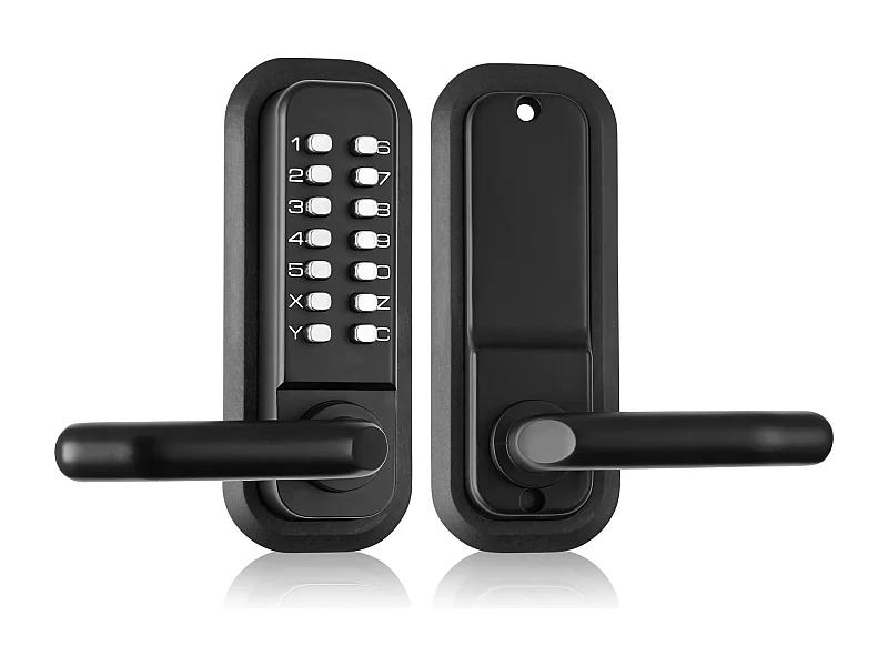 Porta de Entrada SucceBuy Fechadura de Porta de Entrada Mecânica sem Chave, Teclado de 14 Dígitos com Alavanca, Design Integrado