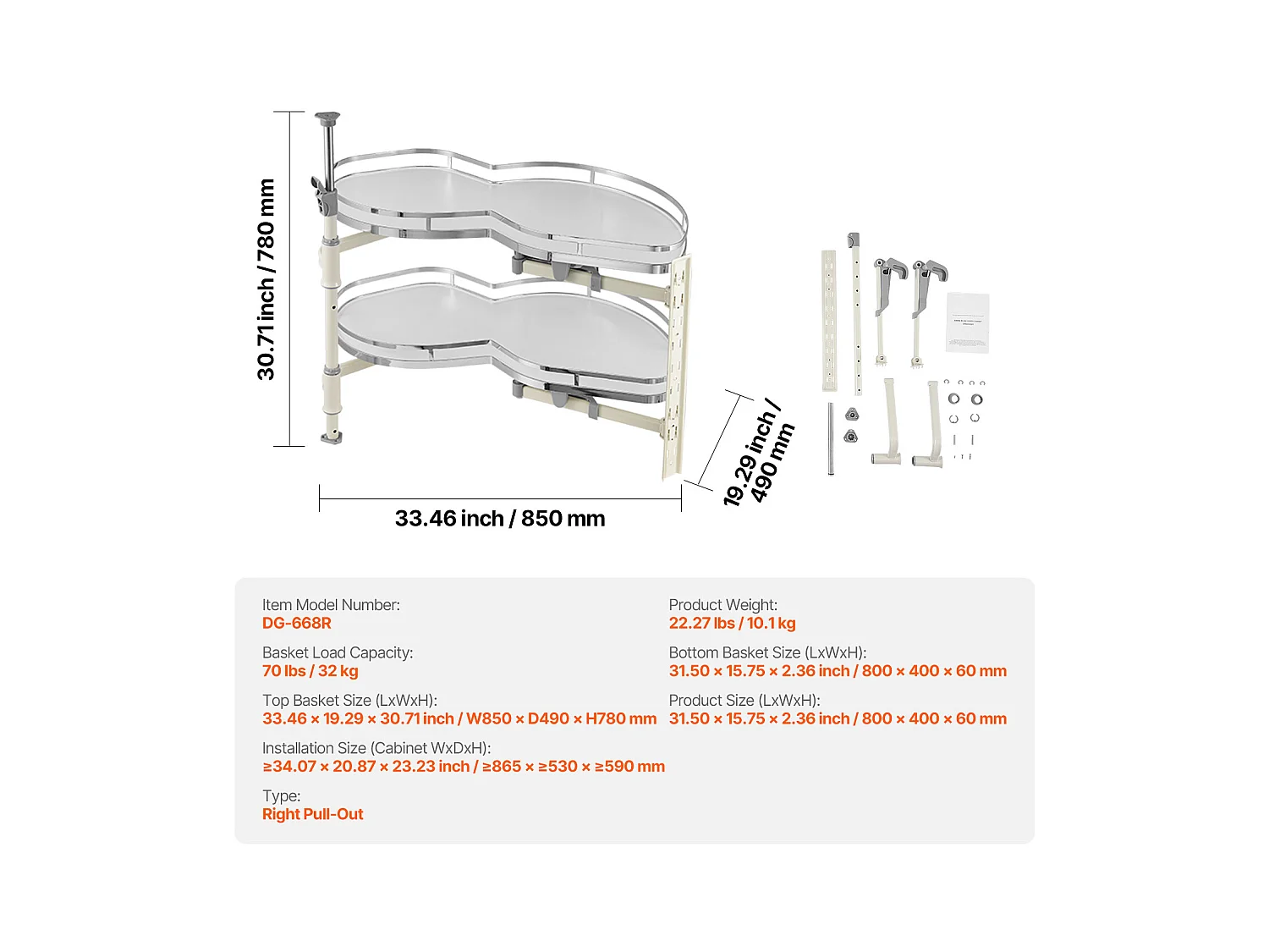 Organisateur D'armoire SucceBuy Organisateur D'armoire D'angle Mort