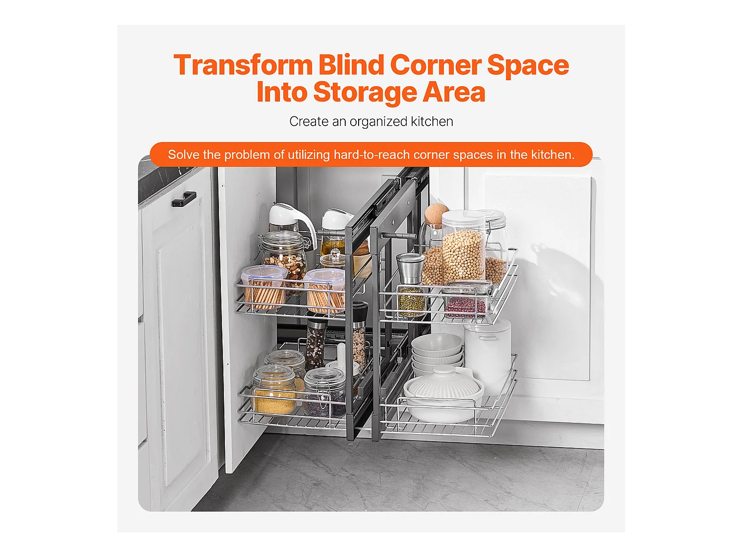 Organisateur D'armoire SucceBuy Organisateur D'angle Mort