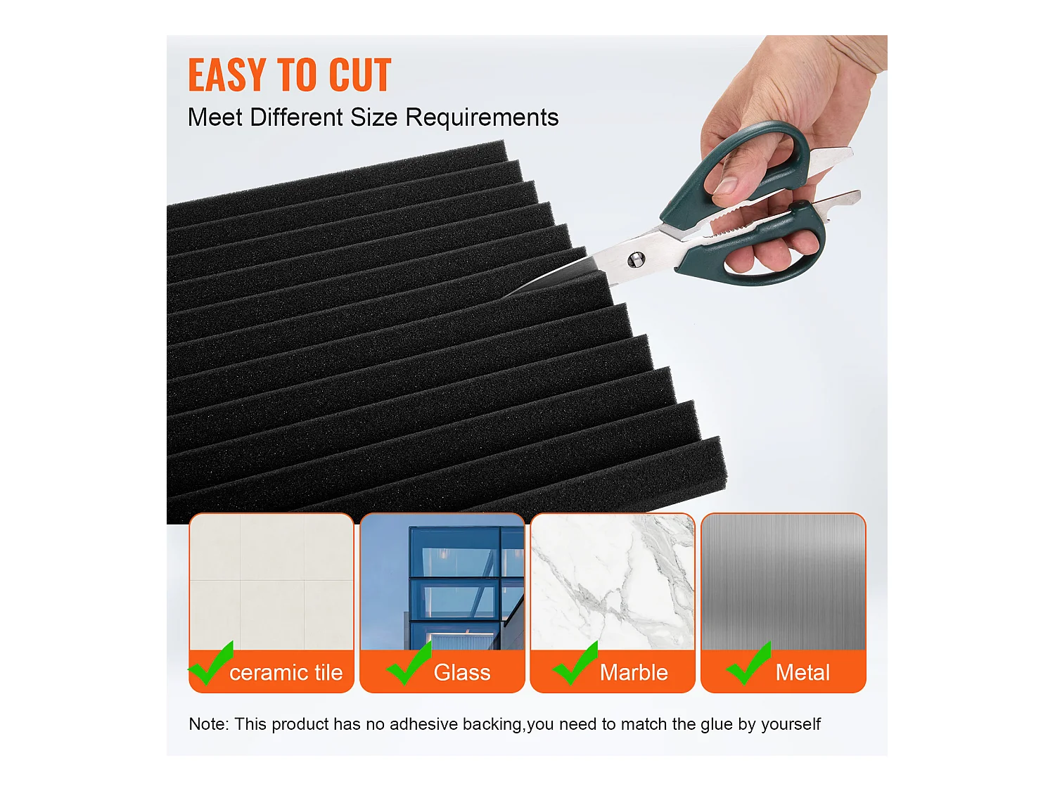 Akoestische Schaamset SucceBuy 52 - paneel 30.48 x 30.48 x 2.54 cm voor Wanden en Plafonds van Studios