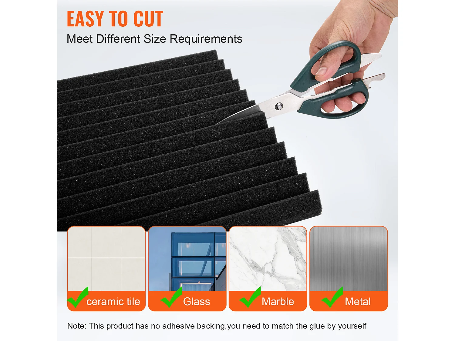 Lot de 52 Panneaux en Mousse Acoustique SucceBuy 30.48 x 30.48 x 2.54 cm pour Murs et Plafonds de Studios