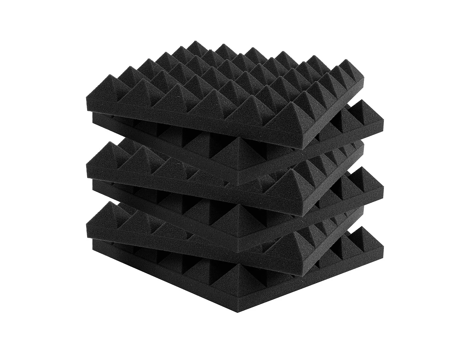 Panneaux en Mousse Acoustique SucceBuy, Lot de 48, 30.5 x 30.5 x 5.1 cm, Adhésif pour Mur et Plafond