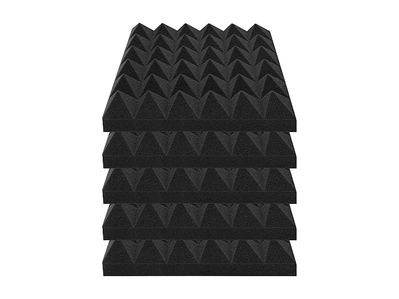 Pannelli in Spugna Acustica SucceBuy, Kit di 48, 30.5 x 30.5 x 5.1 cm, Adesivo per Parete e Tetto