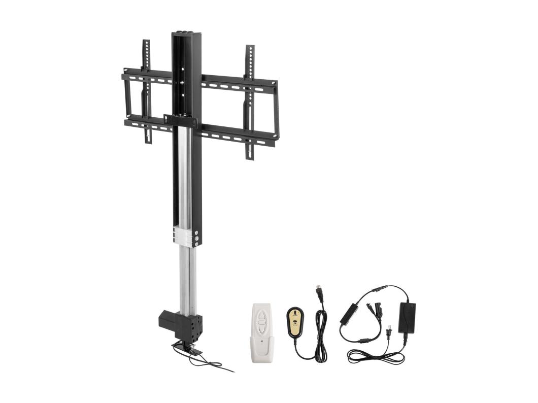 Motorisierte TV-Wandhalterung, SucceBuy 71 CM-TV-Lift, Verstellbarer TV-Ständer für 66-145 CM-Fernseher, Fernbedienung, 132 lbs Kapazität