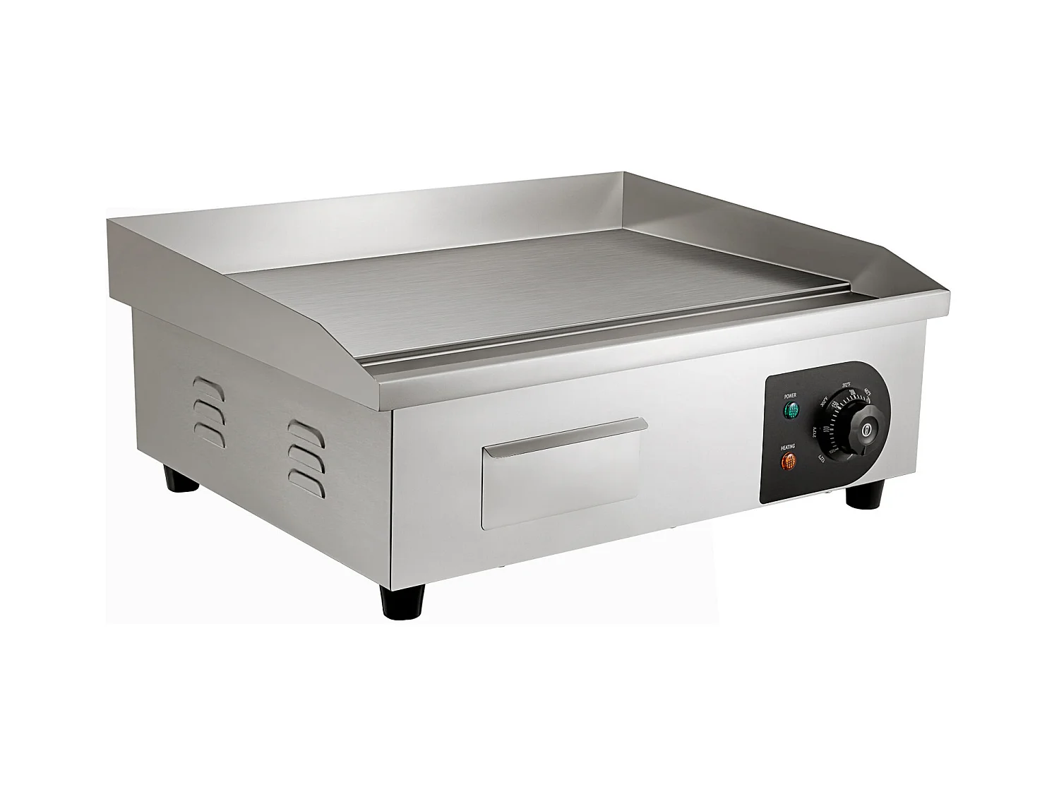 3000W 21" Gril Électrique Commercial SucceBuy, Gril Plat, Plaque Chauffante