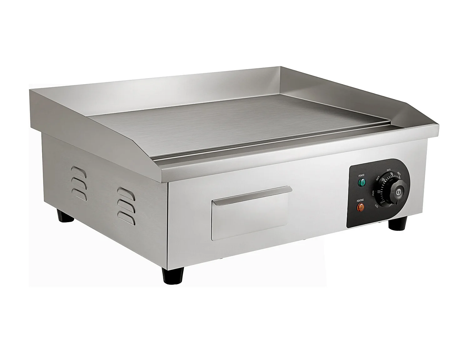 3000W 21" Gril Électrique Commercial SucceBuy, Gril Plat, Plaque Chauffante