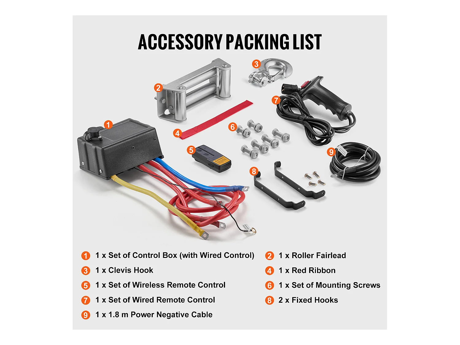 Camion à Treuil Électrique SucceBuy, D'une Capacité de 13 500 lb, Doté d'un Câble en Acier, d'un Indice d'Étanchéité IP65 et d'une Télécommande