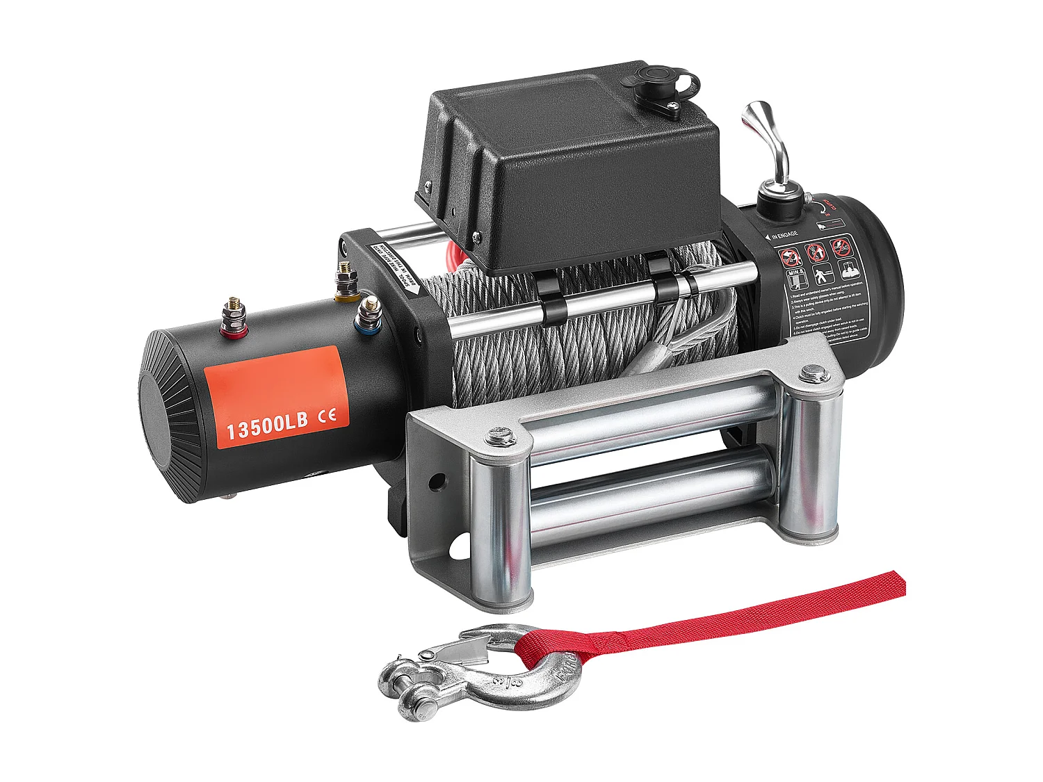 Camion à Treuil Électrique SucceBuy, D'une Capacité de 13 500 lb, Doté d'un Câble en Acier, d'un Indice d'Étanchéité IP65 et d'une Télécommande