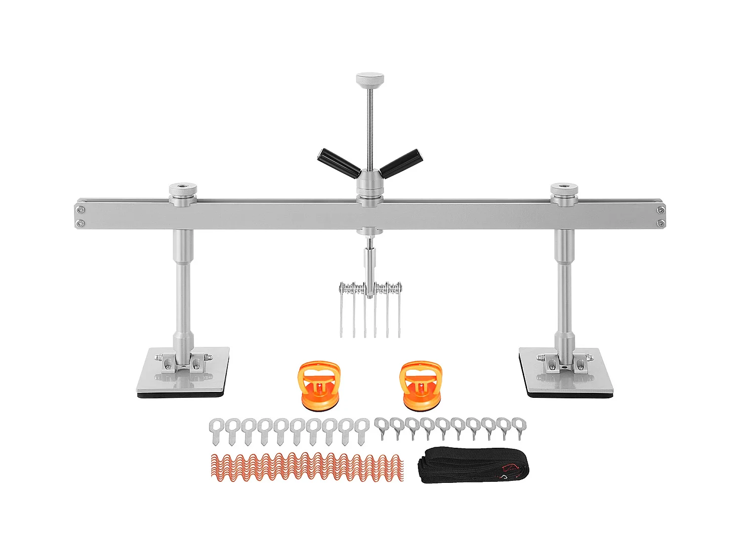 Kit de Débosselage SucceBuy 85CM, Barre de Redressement, 6 Crochets à Griffes