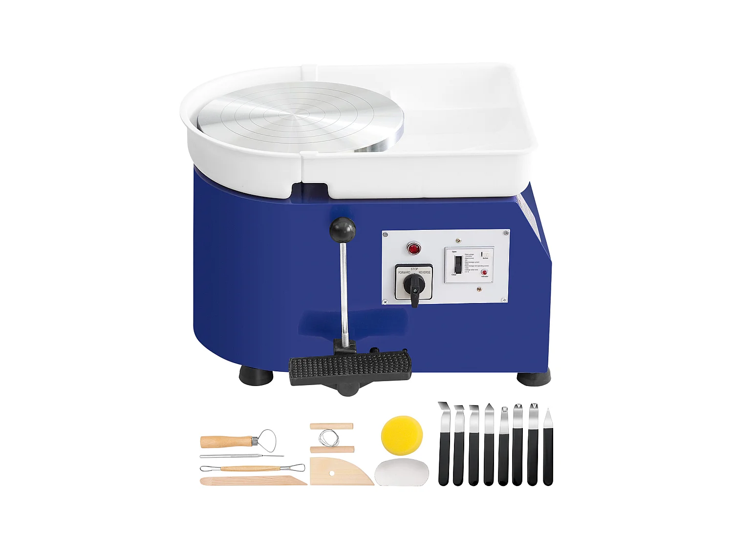 Tour de Potier SucceBuy Tour de Potier 28cm, Outil de Sculpture en Céramique avec Pédale, 350 W