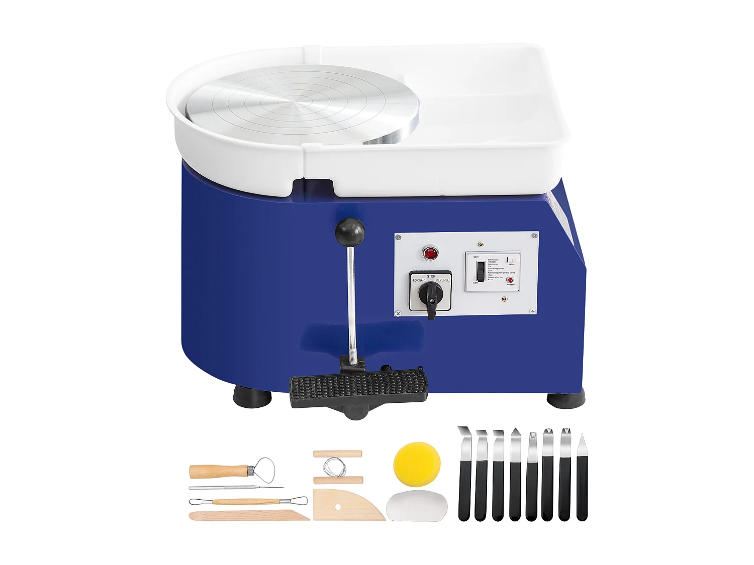 Tour de Potier SucceBuy Tour de Potier 28cm, Outil de Sculpture en Céramique avec Pédale, 350 W