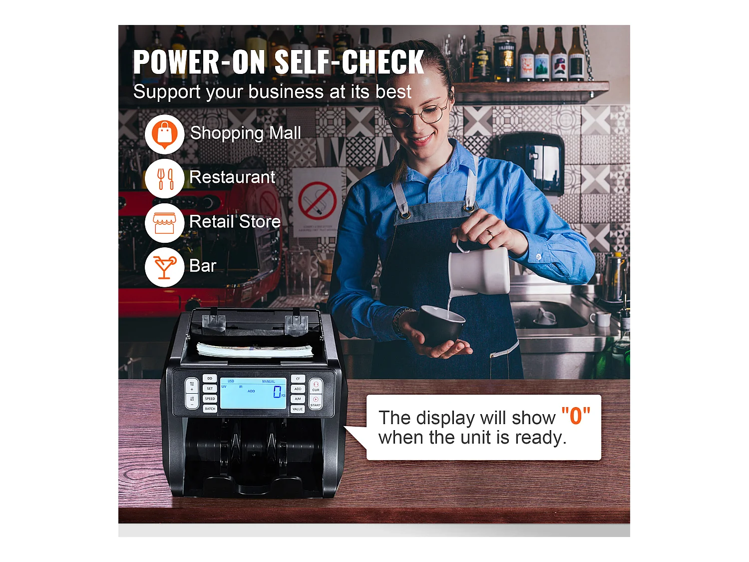 Compteuse de Billets SucceBuy, Compteur de Billets avec Détection UV, MG, IR, DD