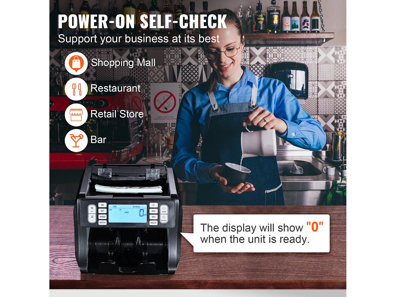 Compteuse de Billets SucceBuy, Compteur de Billets avec Détection UV, MG, IR, DD