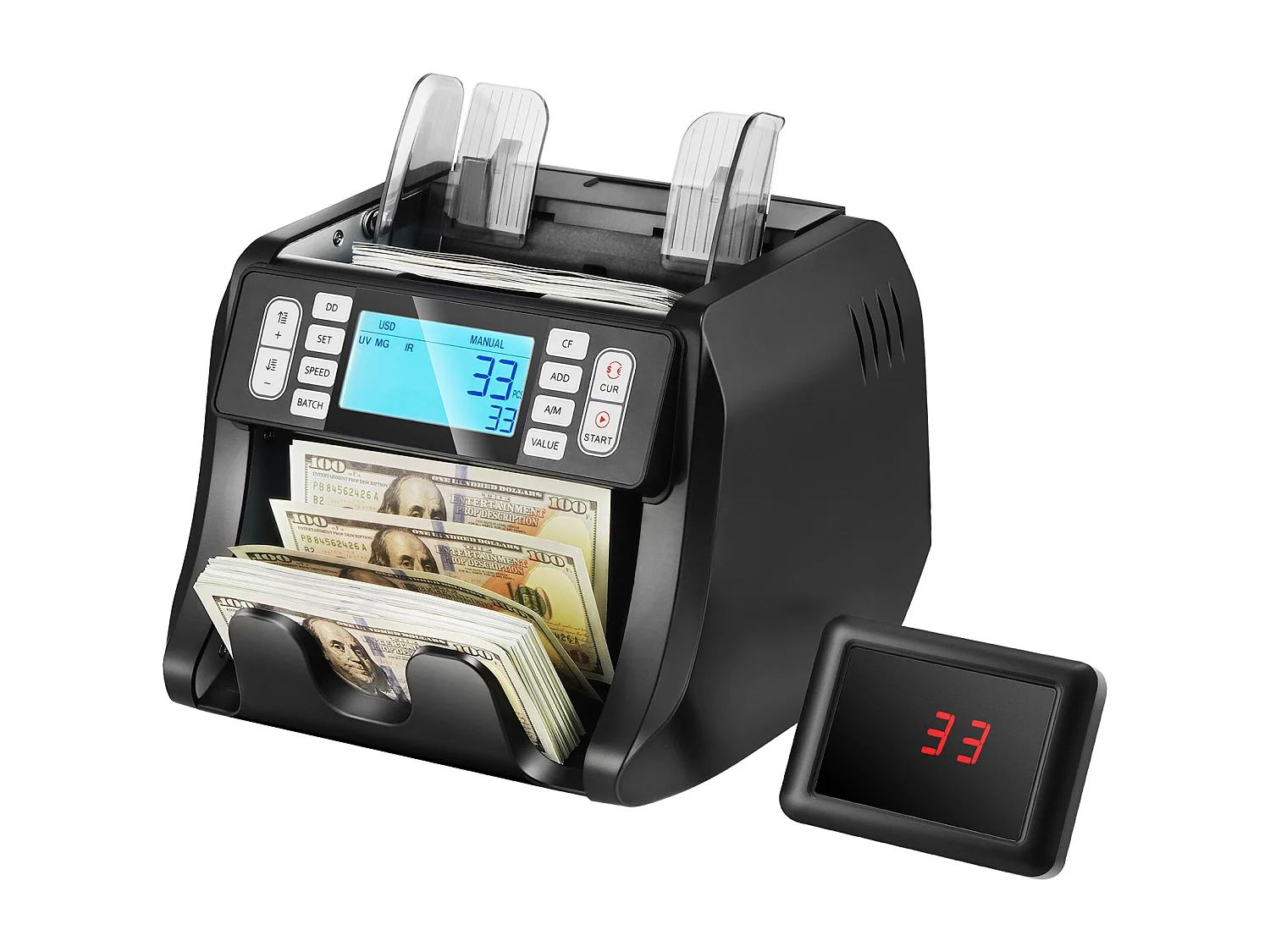 Compteuse de Billets SucceBuy, Compteur de Billets avec Détection UV, MG, IR, DD