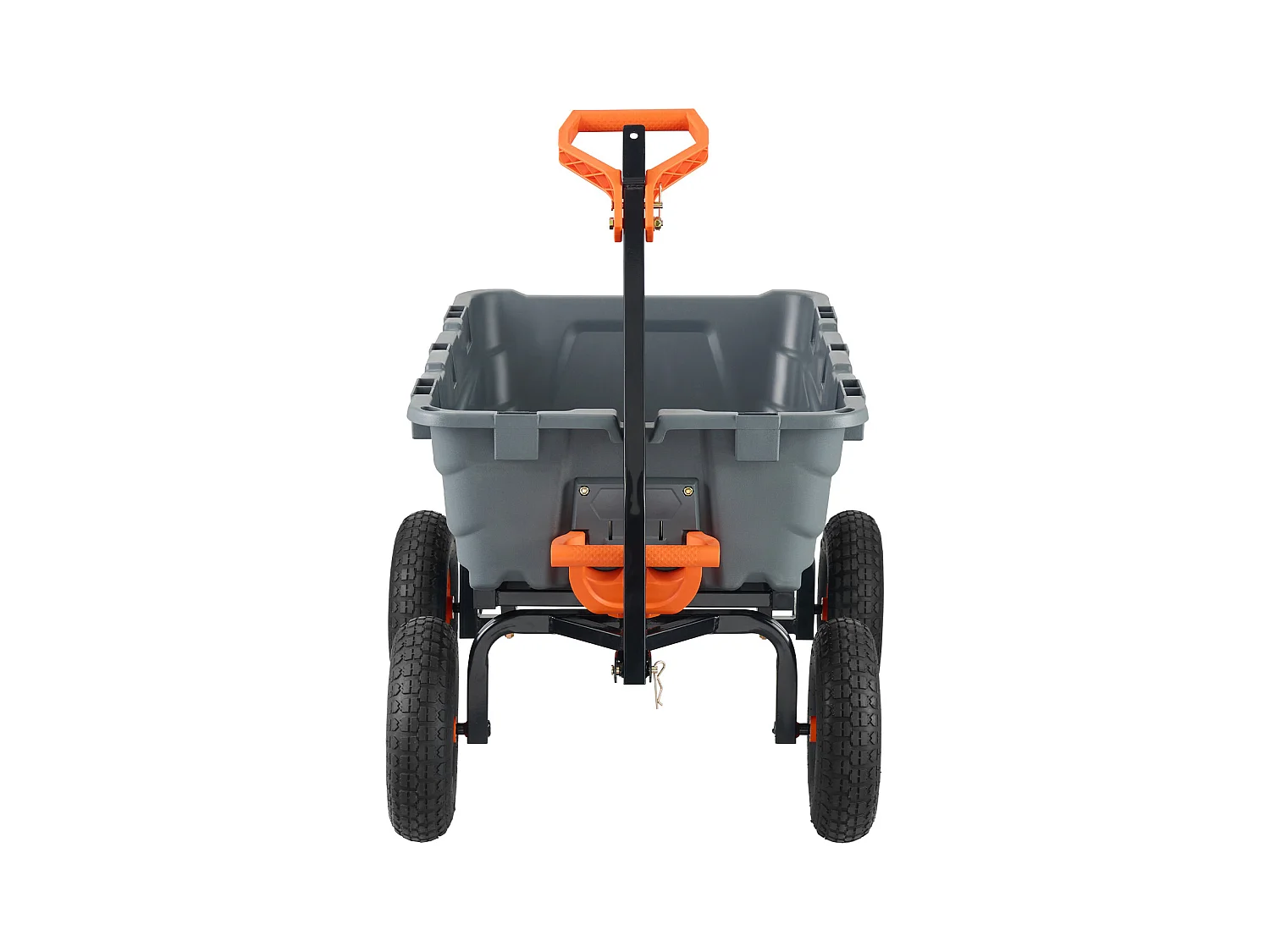 Chariot à Benne Basculante SucceBuy Poly Garden Dump Cart - Chariot de Jardin Robuste, 6,48 pieds Cubes, 1 200 lb