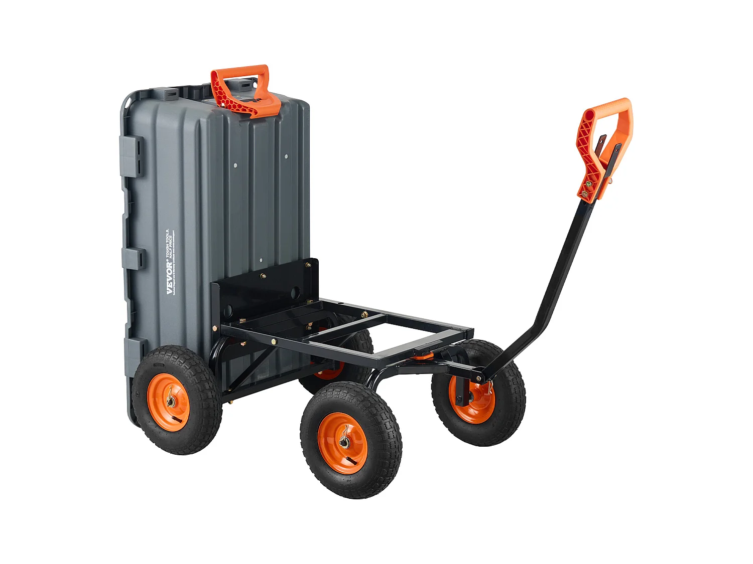 Chariot à Benne Basculante SucceBuy Poly Garden Dump Cart - Chariot de Jardin Robuste, 6,48 pieds Cubes, 1 200 lb