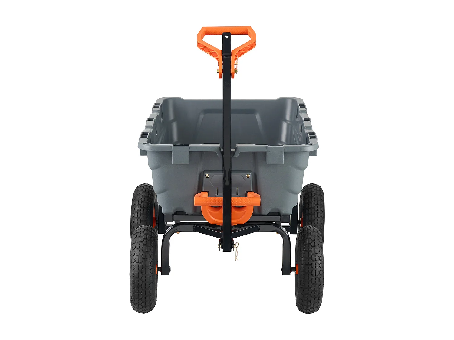 Chariot à Benne Basculante SucceBuy Poly Garden Dump Cart - Chariot de Jardin Robuste, 6,48 pieds Cubes, 1 200 lb