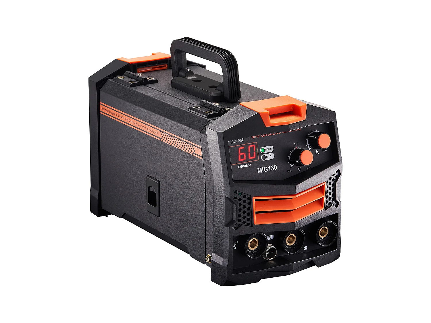 Soudeuse MIG SucceBuy 130A Machine de Soudage à Fil Fourré sans Gaz, Soudeuse MIG à Onduleur IGBT Portable avec Affichage Numérique