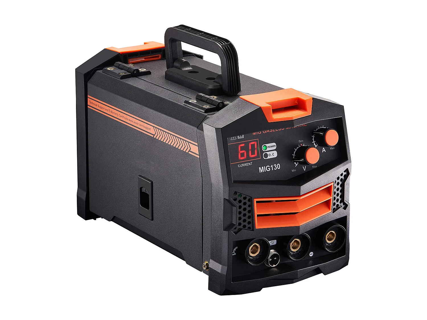 Soudeuse MIG SucceBuy 130A Machine de Soudage à Fil Fourré sans Gaz, Soudeuse MIG à Onduleur IGBT Portable avec Affichage Numérique