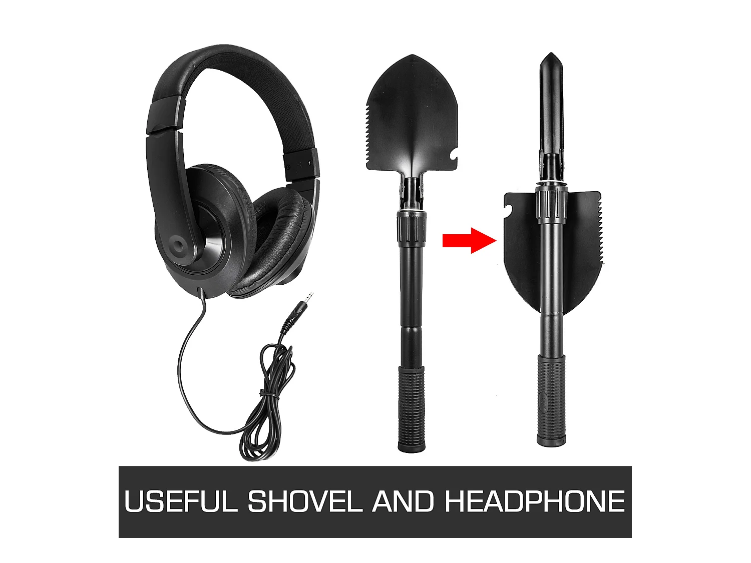 Détecteur de Métaux SucceBuy à Disque Étanche Pelle à Extraction d'Or, Utilisé sur comme l'Herbe le Sol la Plage la Cour