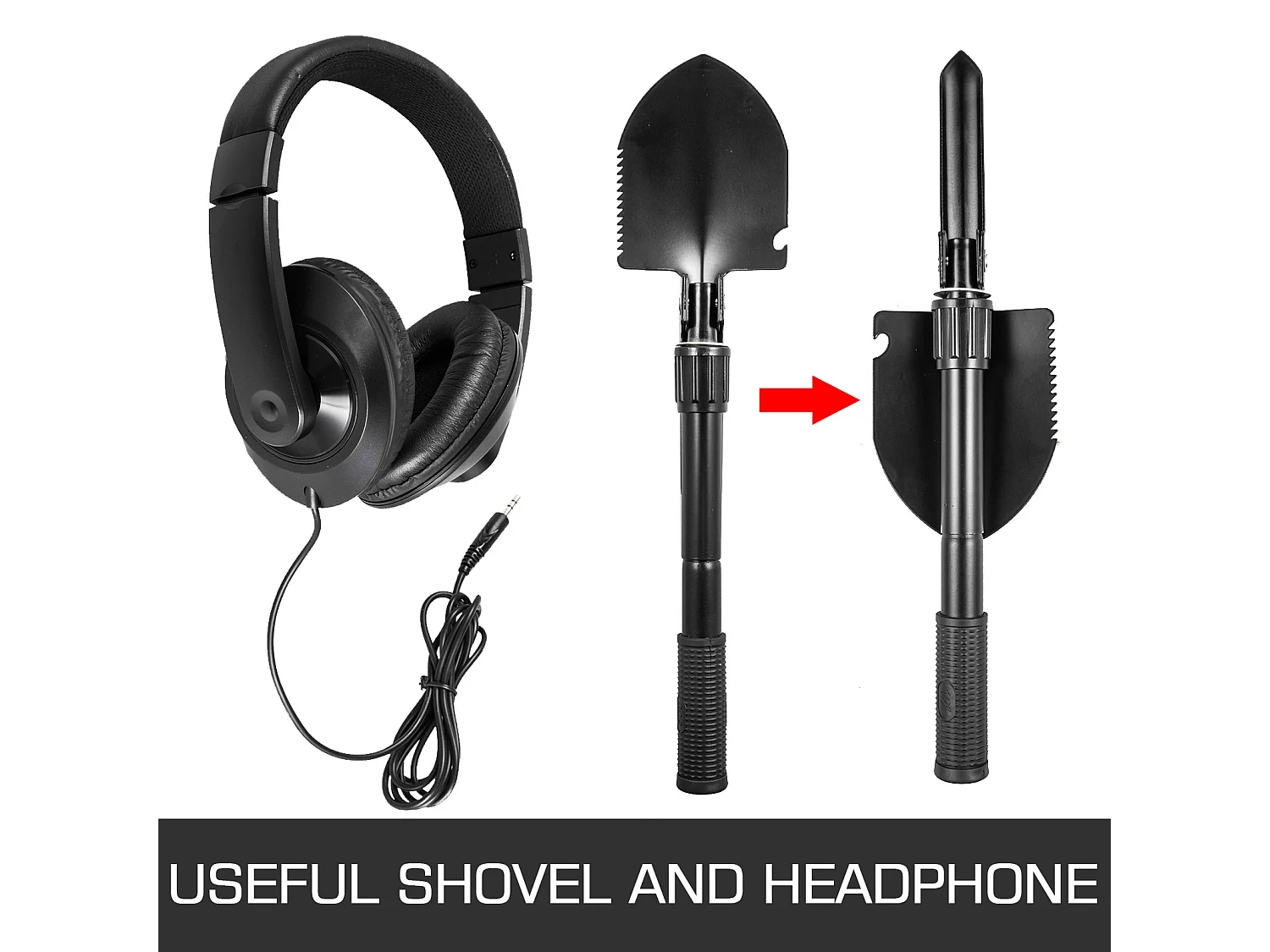 Détecteur de Métaux SucceBuy à Disque Étanche Pelle à Extraction d'Or, Utilisé sur comme l'Herbe le Sol la Plage la Cour