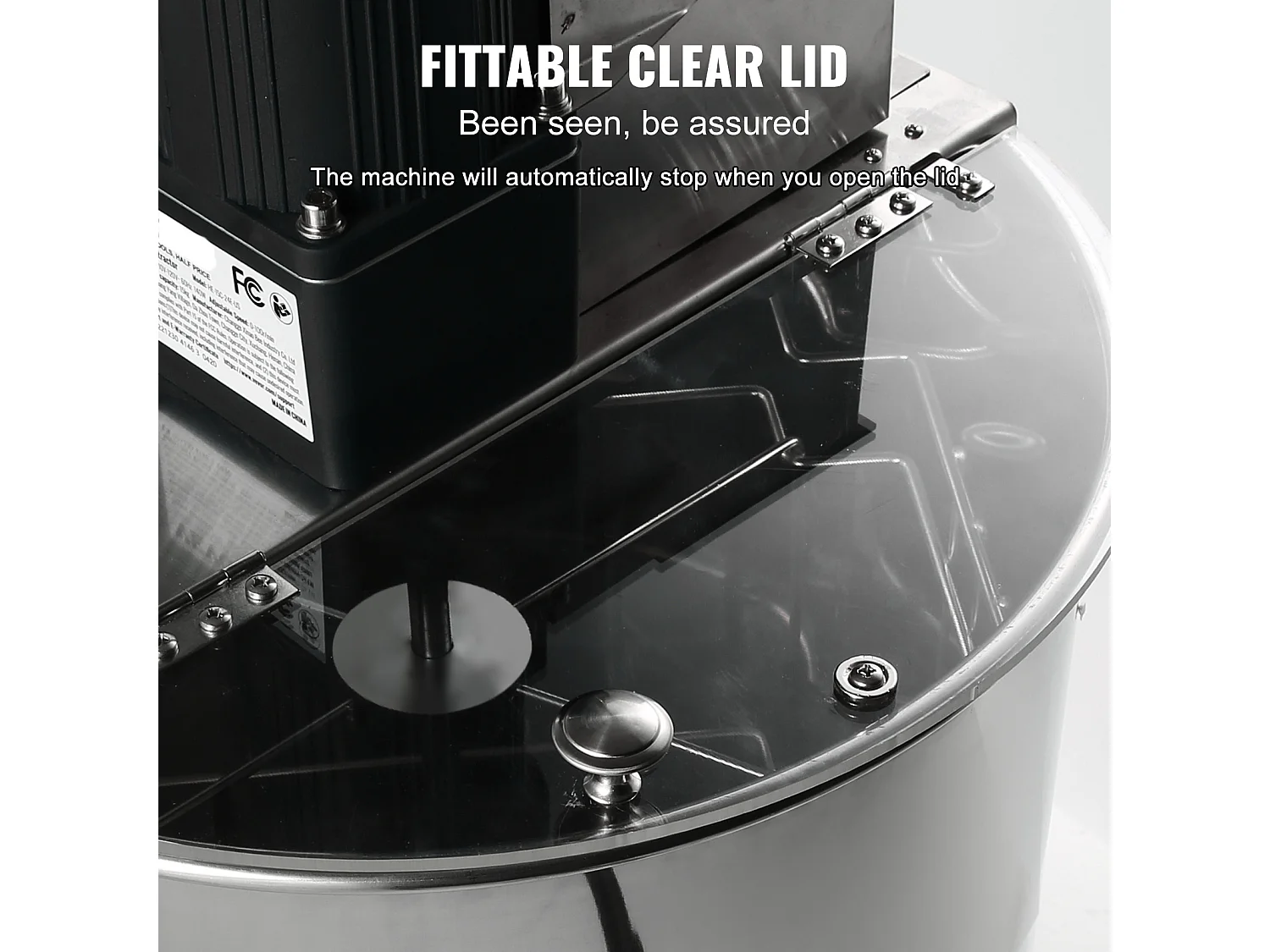 Extracteur de Miel SucceBuy Électrique, Cadres 4/8, Équipement Apicole en Acier Inoxydable