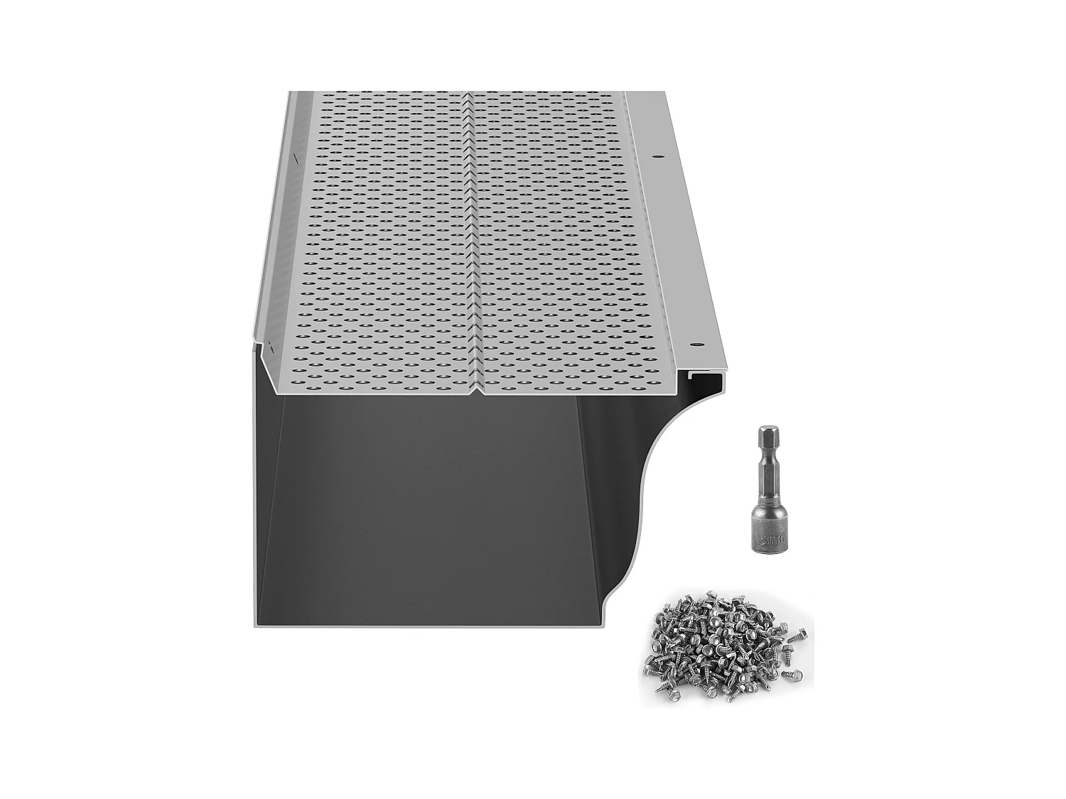 Protège-Gouttière SucceBuy Protège-Gouttière 12,7 cm de Large, 31,8 m de Long, Maille pour la Protection des Feuilles