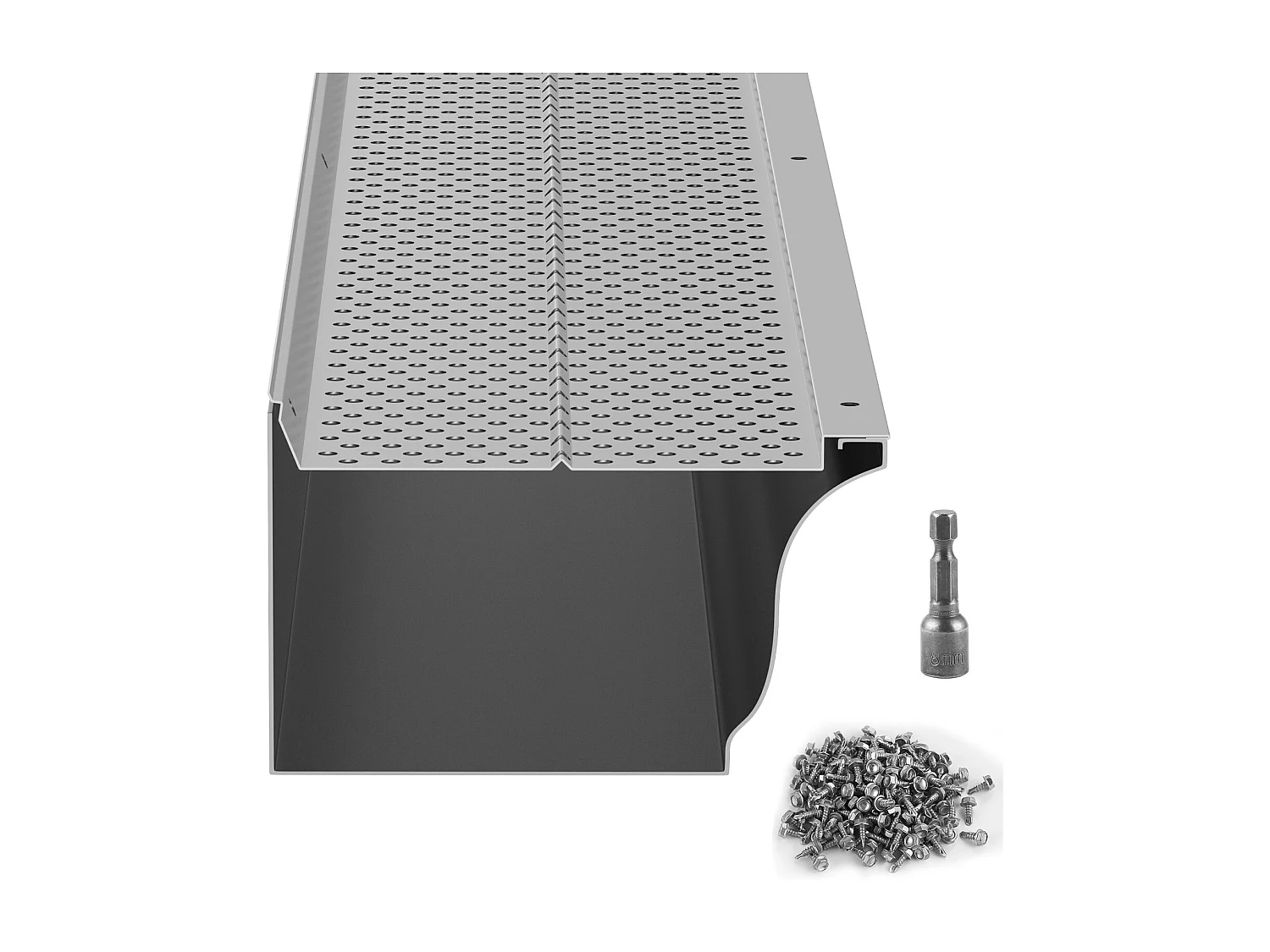 Protège-Gouttière SucceBuy Protège-Gouttière 12,7 cm de Large, 31,8 m de Long, Maille pour la Protection des Feuilles