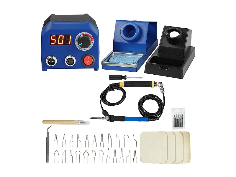 Kit de Pyrogravure SucceBuy, 250~700°C, Stylos de Pyrogravure Doubles avec 23 Pointes Métalliques et 5 Pointes