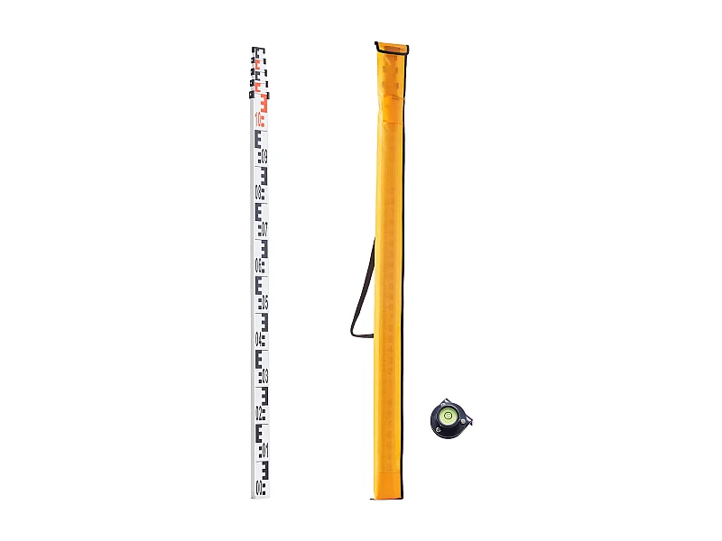 Cana de Medição Telescópica SucceBuy 5M, Escala CM/MM, Nível de Bolha e Bolsa de Transporte